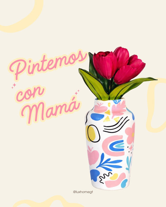 Pintando con Mamá 💐🩷🌷